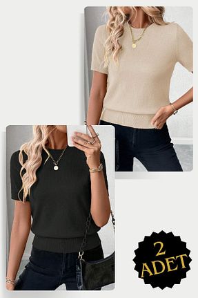 بلوز رنگی زنانه ساده AQE FASHION - کد 928419286