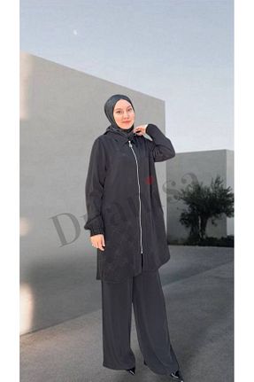 ست بالاتنه و پائین تنه حجاب مشکی زنانه رگولار FUAT GÜRSEN - کد 928411680