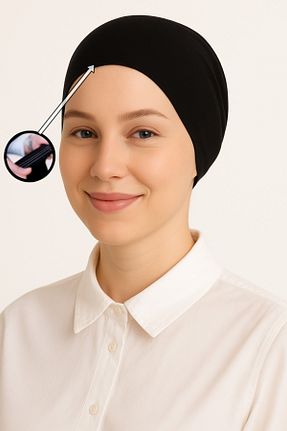 کلاه شنای حجاب مشکی زنانه Merve Nayir - کد 847835183