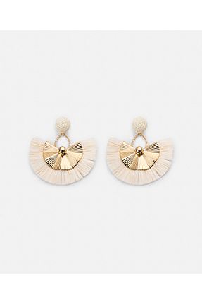 گوشواره جواهر طلائی فلزی İpekyol - کد 928412356