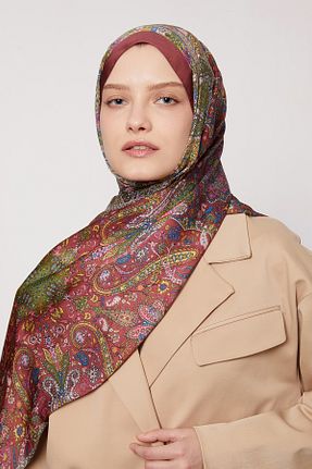 شال زرشکی زنانه LuvenSara - کد 928436030