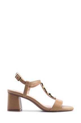 صندل قهوه ای زنانه پاشنه ضخیم Nine West - کد 899657923