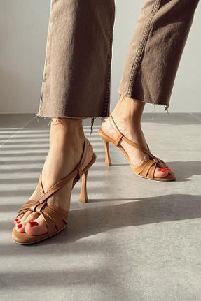 کفش پاشنه بلند کلاسیک رنگی زنانه چرم nope21shoess - کد 928434634