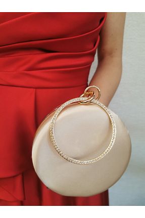 کیف مجلسی بژ زنانه چرم مصنوعی NAZART - کد 368182977