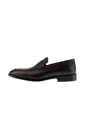 کفش کلاسیک قهوه ای مردانه چرم خالص Kiğılı - کد 852228696