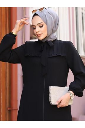 کلاه و ابایا مشکی زنانه مخلوط پلی استر moda zümra - کد 928468283