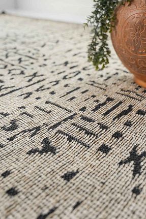فرش بژ زیره ضد لغزش Decomia Home - کد 928497705