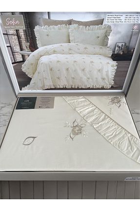 روتختی دونفره بژ پنبه ای Capital Home - کد 865604398
