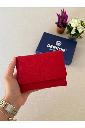 کیف پول قرمز زنانه ابعاد کوچک Derkon - کد 301210376