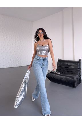شلوار آبی زنانه جین asil tekstil - کد 928498261