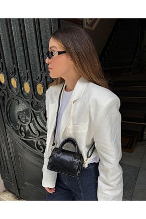 کیف دوشی مشکی زنانه چرم مصنوعی Tina İstanbul - کد 928496142