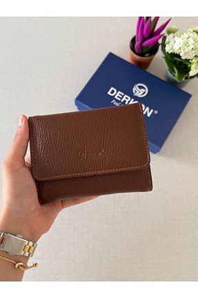 کیف پول قهوه ای زنانه ابعاد کوچک Derkon - کد 301210497