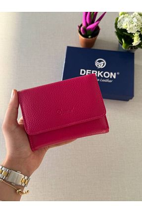 کیف پول صورتی زنانه ابعاد کوچک Derkon - کد 301207474
