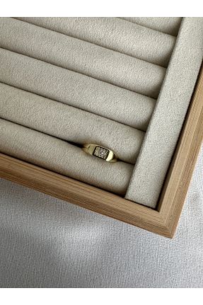 انگشتر جواهر متالیک زنانه زیرکن ringbox - کد 928510151