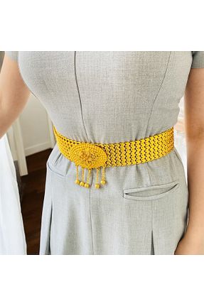 اکسسوری بدن زرد زنانه فلزی xesha - کد 928510038