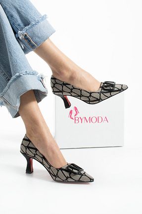 کفش استایلیتو مشکی پاشنه نازک Bymoda - کد 928082011