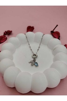 گردنبند استیل ( فولاد ) طوسی زنانه استیل ضد زنگ İnnahome - کد 927227094