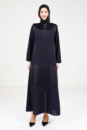 کلاه و ابایا سرمه ای زنانه پلی استر Beyza - کد 928512977