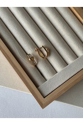 گوشواره جواهر طلائی زیرکن ringbox - کد 928512764