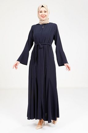 کلاه و ابایا سرمه ای زنانه بافتنی Beyza - کد 928513118