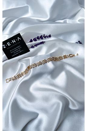 دستبند استیل (فولاد) صورتی زنانه استیل (فولاد) ZENA ACCESSORİES - کد 928504047