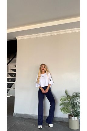 ست بالاتنه و پائین تنه سرمه ای زنانه اورسایز bonibon butikk - کد 928514222