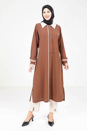 رویه حجاب قهوه ای Relaxed Beyza - کد 928766834