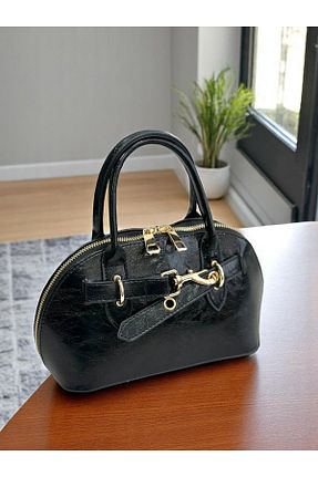 کیف دوشی مشکی زنانه چرم مصنوعی HFKY - کد 928143649