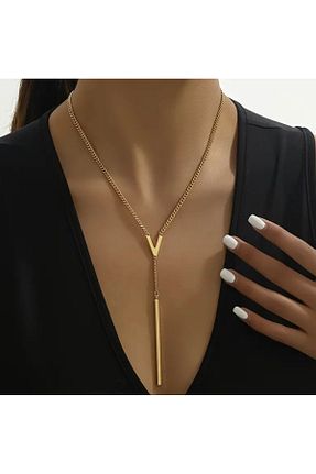 گردنبند جواهر متالیک زنانه NISHPOINT - کد 928513443