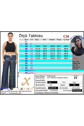 شلوار سرمه ای زنانه LyocelلیترKarışımlı EXİTLİNE - کد 928916488