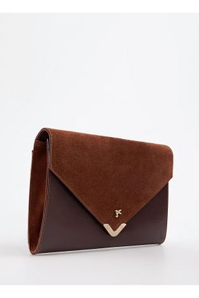 کیف پورتفوی و کلاچ قهوه ای زنانه Fabrika - کد 928551471