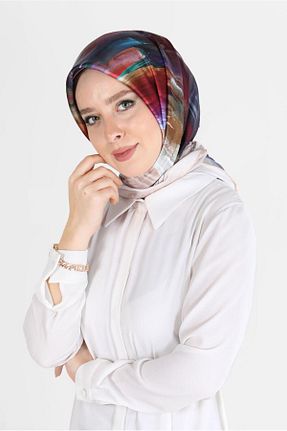 روسری طلائی پلی استر Alvina - کد 810185936