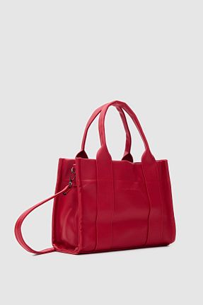 کیف پستچی قرمز زنانه چرم مصنوعی Shule Bags - کد 824229092