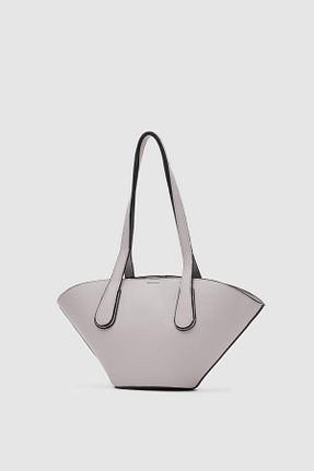 کیف دوشی طوسی زنانه چرم مصنوعی Shule Bags - کد 844507720