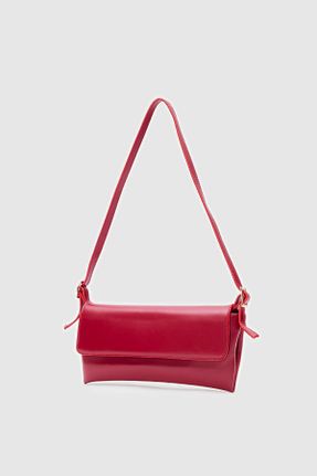 کیف دوشی قرمز زنانه چرم مصنوعی Shule Bags - کد 886424794