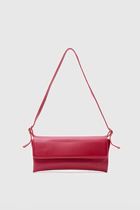 کیف دوشی قرمز زنانه چرم مصنوعی Shule Bags - کد 886424794