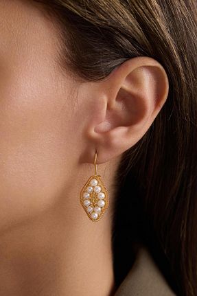 گوشواره طلا زرد زنانه 14 عیار Bayar Gold - کد 73504294