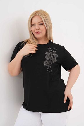 بلوز مشکی زنانه طرح دار Noname - کد 928555072