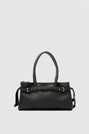 کیف دوشی مشکی زنانه چرم مصنوعی Shule Bags - کد 900828526