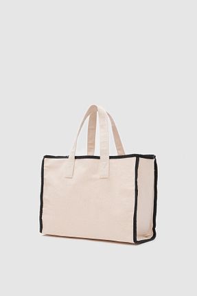 کیف ساحلی بژ زنانه حصیر Shule Bags - کد 836187140