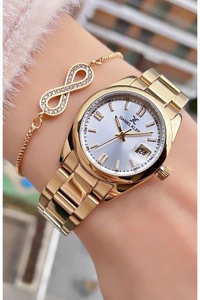 ساعت مچی طلائی زنانه 36-40 میلی متر Daniel Klein - کد 799170715
