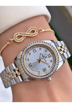ساعت مچی طلائی زنانه 26-30 میلی متر Daniel Klein - کد 822603219