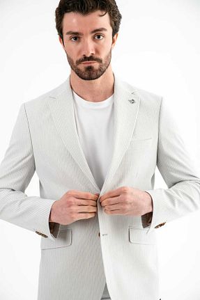 کت بلیزر آبی مردانه Poplin Ted Davıd - کد 927627609