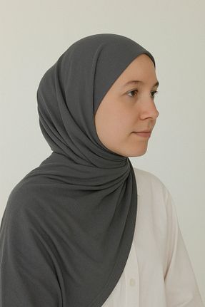 شال طوسی زنانه پنبه ای mim eşarp - کد 928586684