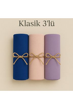 شال آبی زنانه پنبه ای mim eşarp - کد 928586609