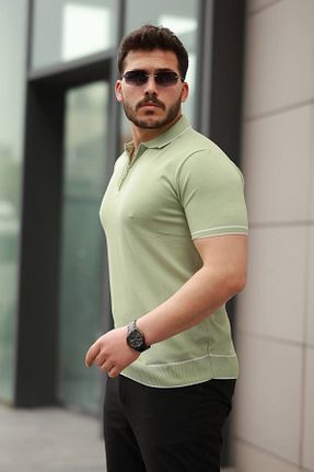 تیشرت سبز مردانه اکریلیک Minharir - کد 928607460