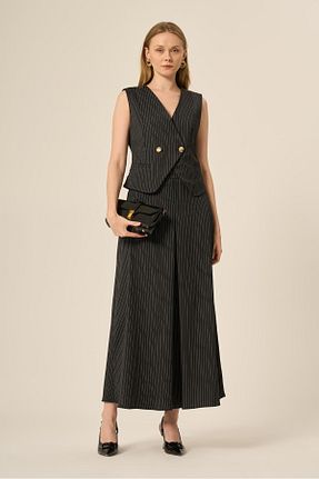 ست بالاتنه و پائین تنه مشکی زنانه بافتنی FTZ WOMEN - کد 928608912