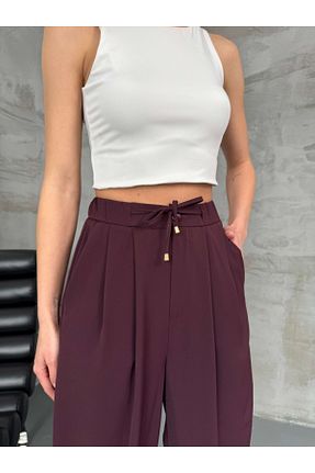 شلوار بنفش زنانه مخلوط پلی آمید Elif Özbey Butik - کد 928612397