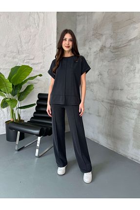ست بالاتنه و پائین تنه طوسی زنانه بافتنی Elif Özbey Butik - کد 928612704