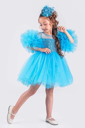 لباس آبی بچه گانه بافتنی vestitino - کد 889086592